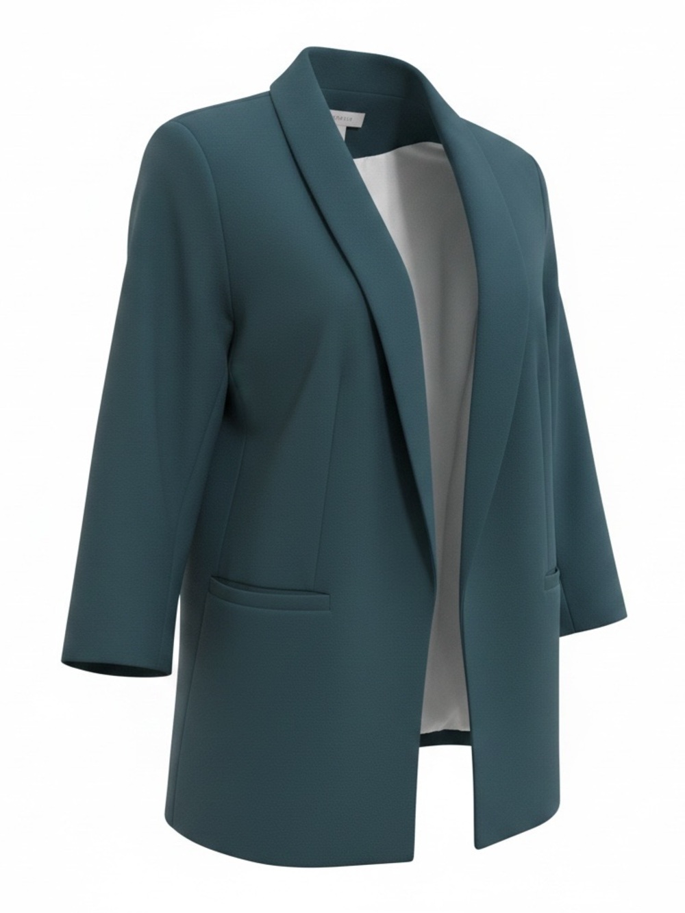 H&M Teal Open-Front Blazer Jacket